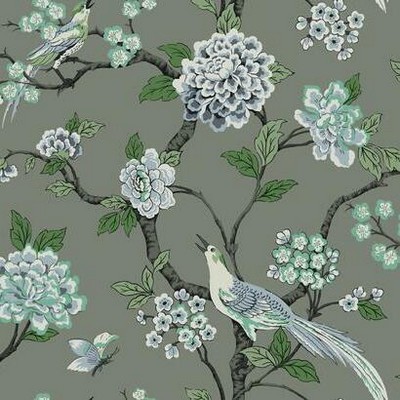 York Wallcovering Fanciful Wallpaper Gray