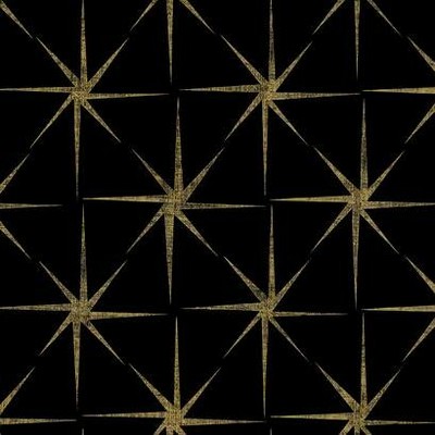 York Wallcovering Evening Star Wallpaper Black