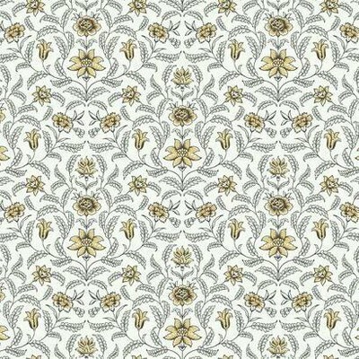 York Wallcovering Vintage Blooms Wallpaper Yellow