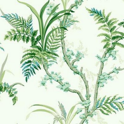 York Wallcovering Enchanted Fern Wallpaper Blue/Green