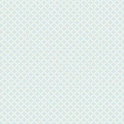 York Wallcovering Diamond Gate Wallpaper Blue/White