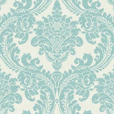 York Wallcovering Tapestry Damask Wallpaper Teal