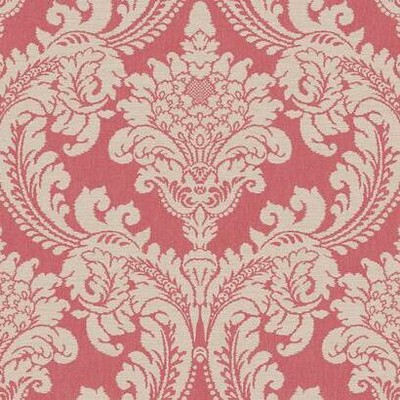 York Wallcovering Tapestry Damask Wallpaper Red