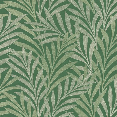 York Wallcovering Tea Leaves Stripe Wallpaper Green