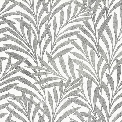 York Wallcovering Tea Leaves Stripe Wallpaper Cream/Black