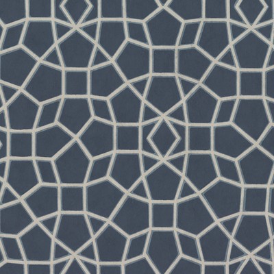 York Wallcovering Sculptural Web Wallpaper Blue