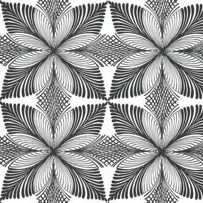 York Wallcovering Roulettes Wallpaper Cream/Black