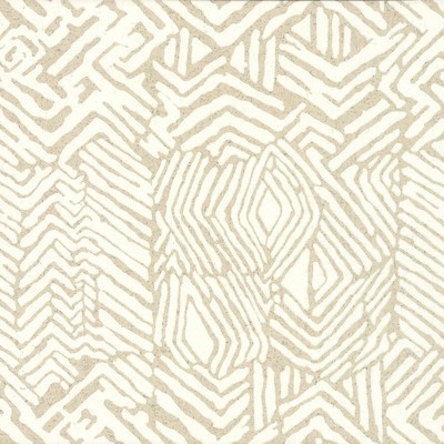 York Wallcovering Tribal Print Wallpaper Neutral