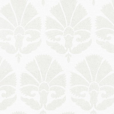 York Wallcovering Ottoman Fans Wallpaper Lily White/Cream