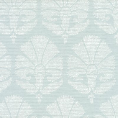 York Wallcovering Ottoman Fans Wallpaper Lt Blue/White