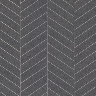 York Wallcovering Atelier Herringbone Wallpaper Dark Gray