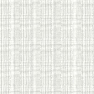 York Wallcovering Shirting Plaid Wallpaper Gray