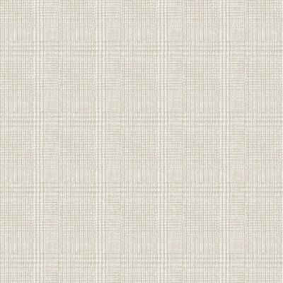 York Wallcovering Shirting Plaid Wallpaper Off White