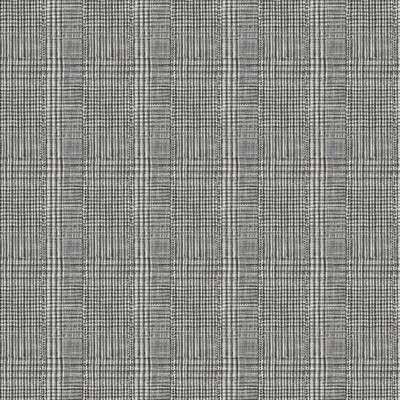 York Wallcovering Shirting Plaid Wallpaper Black