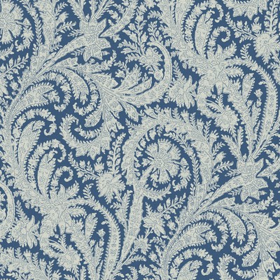 York Wallcovering Archive Paisley Wallpaper Blue