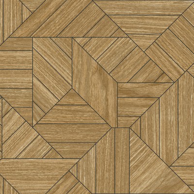 York Wallcovering Wood Geometric Wallpaper Tan