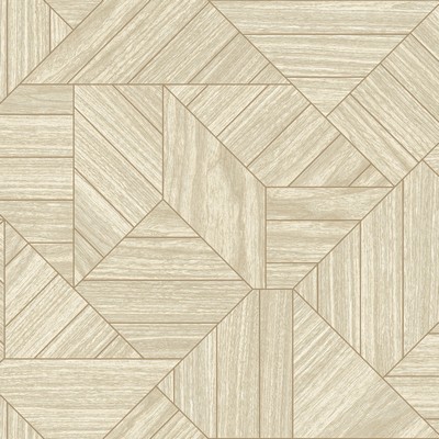 York Wallcovering Wood Geometric Wallpaper Beige