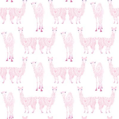 York Wallcovering Alpaca Pack Wallpaper Pink