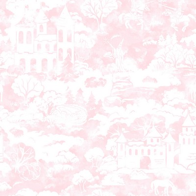 York Wallcovering Quiet Kingdom Wallpaper Pink