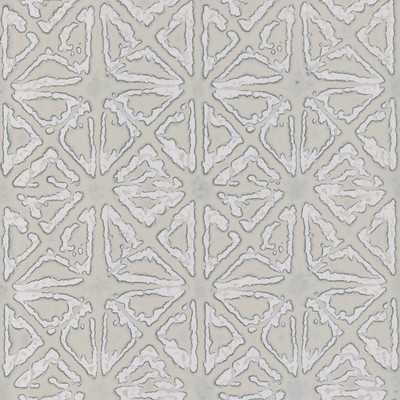 York Wallcovering Empire Diamond Wallpaper Silver/Taupe