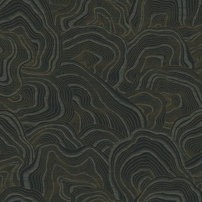 York Wallcovering Geodes Wallpaper Black