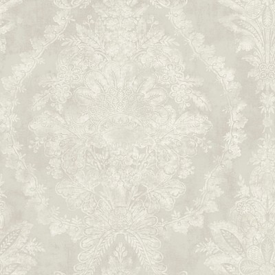 York Wallcovering Charleston Damask Wallpaper Cream