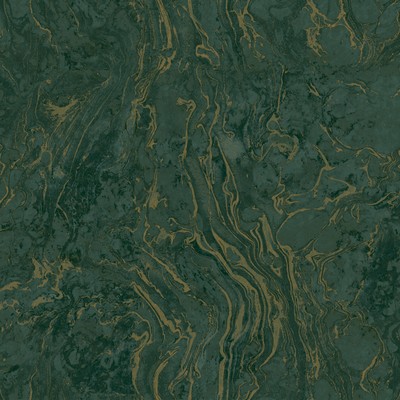 York Wallcovering Polished Marble Wallpaper Green