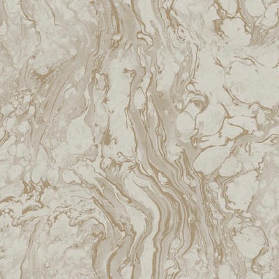 York Wallcovering Polished Marble Wallpaper Taupe