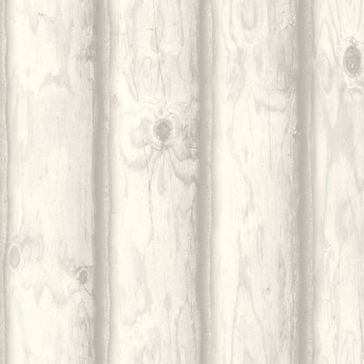 York Wallcovering Mountain Logs Wallpaper  White/Off Whites