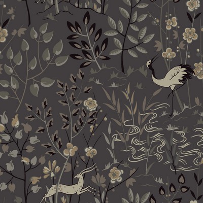 York Wallcovering Aspen Wallpaper Gray