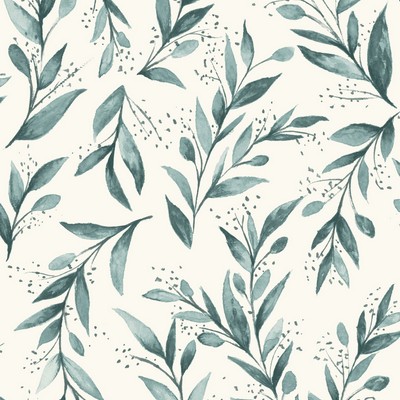 York Wallcovering Olive Branch  Weekends (Teal)