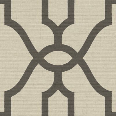 York Wallcovering Woven Trellis  Charcoal on Khaki