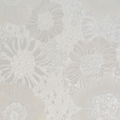 York Wallcovering Anemones Wallpaper  White/Off Whites
