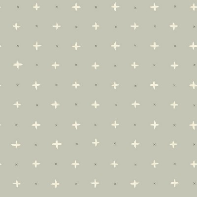 York Wallcovering Cross Stitch Wallpaper Grey