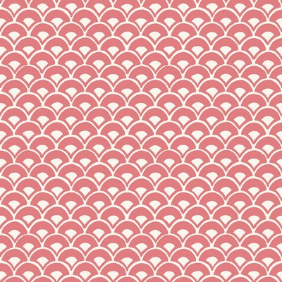 York Wallcovering Stacked Scallops Wallpaper Pink