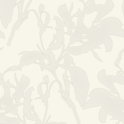 York Wallcovering Botanical Silhouette Wallpaper White