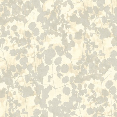 York Wallcovering Pressed Leaves Wallpaper Beige