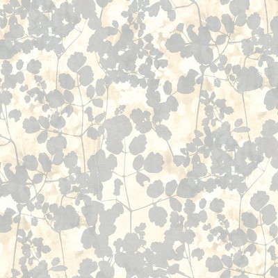 York Wallcovering Pressed Leaves Wallpaper Cream