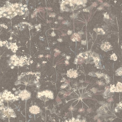 York Wallcovering Botanical Fantasy Wallpaper Dark Grey