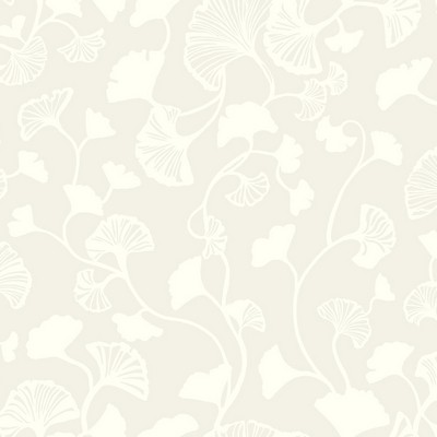 York Wallcovering Gingko Trail Wallpaper Cream