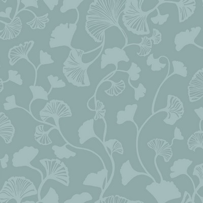 York Wallcovering Gingko Trail Wallpaper Blue