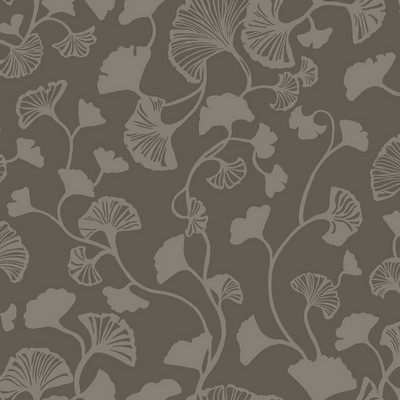 York Wallcovering Gingko Trail Wallpaper Black