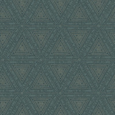 York Wallcovering Norse Tribal Wallpaper Blues