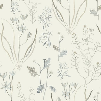 York Wallcovering Alpine Botanical Wallpaper White/Off Whites