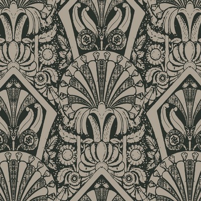York Wallcovering Zelda Wallpaper Black/Glint