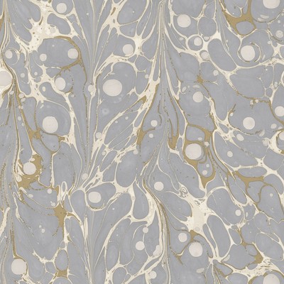 York Wallcovering Marbled Endpaper Wallpaper Gray/Cream