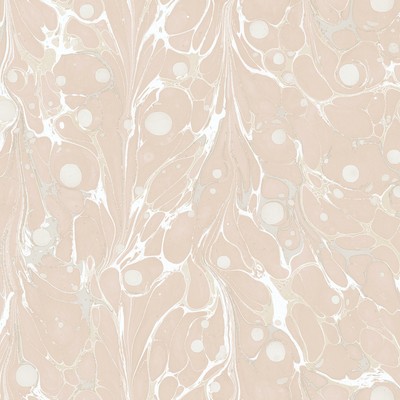 York Wallcovering Marbled Endpaper Wallpaper Pink