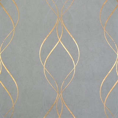 York Wallcovering Aurora Wallpaper Blue/Gold