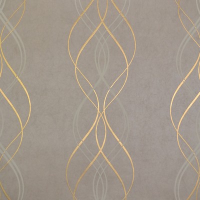 York Wallcovering Aurora Wallpaper Khaki/Gold