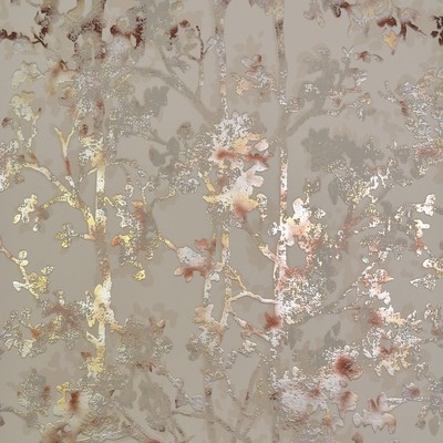 York Wallcovering Shimmering Foliage Wallpaper Khaki/Multi